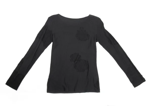 Yohji Yamamoto NOIR Cotton Blend Floral Jacquard Top K-170029_010