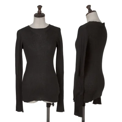 Yohji Yamamoto NOIR Cotton Blend Ribbed Knit