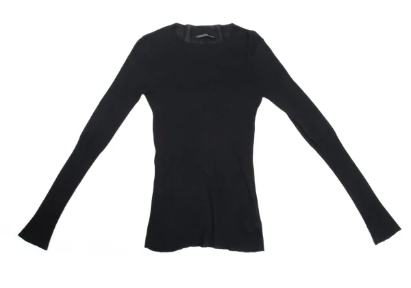 Yohji Yamamoto NOIR Cotton Blend Ribbed Knit K-170031_002
