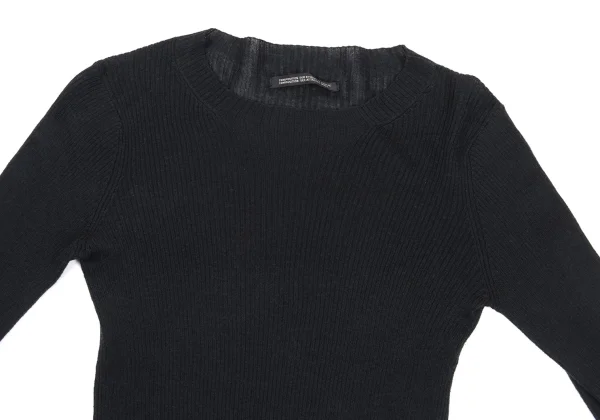 Yohji Yamamoto NOIR Cotton Blend Ribbed Knit K-170031_003