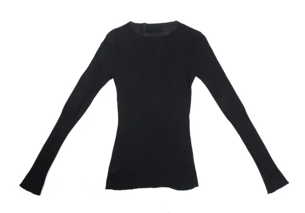 Yohji Yamamoto NOIR Cotton Blend Ribbed Knit K-170031_010