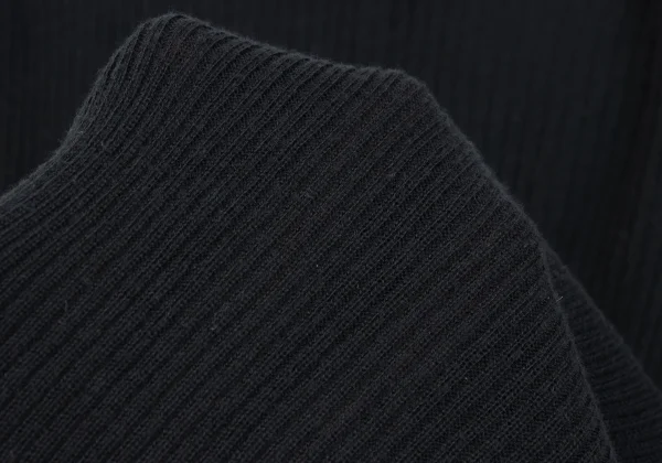 Yohji Yamamoto NOIR Cotton Blend Ribbed Knit K-170031_011
