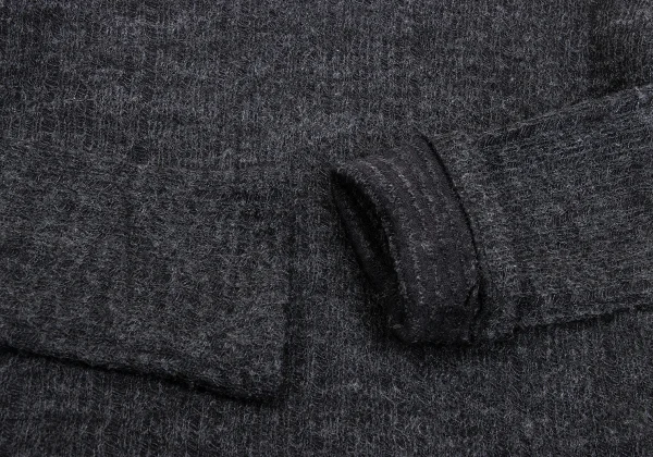 Yohji Yamamoto NOIR Wool Blended Neck-opened Knit Top K-170033_009