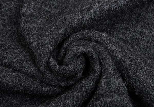 Yohji Yamamoto NOIR Wool Blended Neck-opened Knit Top K-170033_013