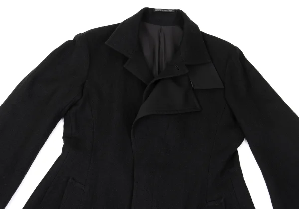 Yohji Yamamoto NOIR Layered Switching Wool Coat K-170034_003