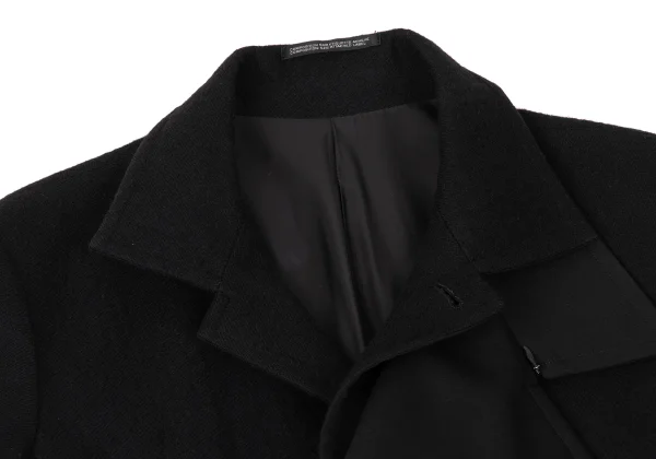 Yohji Yamamoto NOIR Layered Switching Wool Coat K-170034_004