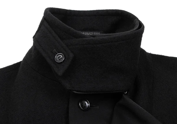 Yohji Yamamoto NOIR Layered Switching Wool Coat K-170034_007