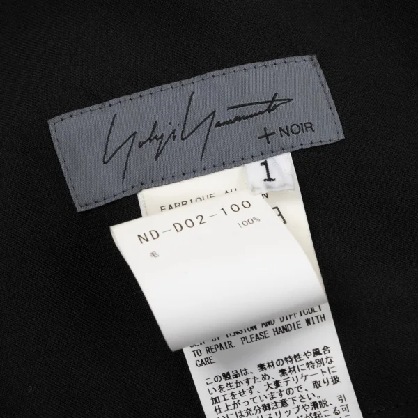 Yohji Yamamoto NOIR Wool Switching Drape Dress K-170035_016