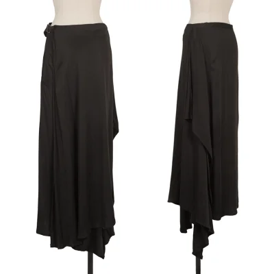 Yohji Yamamoto NOIR Drape Rayon Wrap Skirt