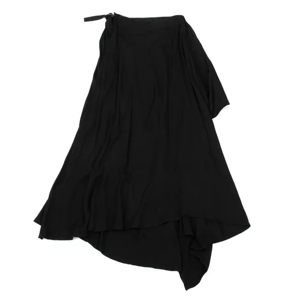 Yohji Yamamoto NOIR Drape Rayon Wrap Skirt K-170036_002