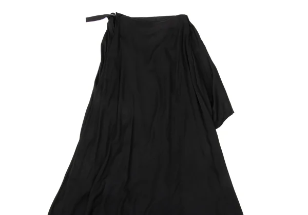 Yohji Yamamoto NOIR Drape Rayon Wrap Skirt K-170036_003