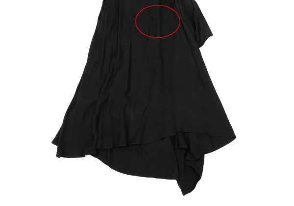 Yohji Yamamoto NOIR Drape Rayon Wrap Skirt K-170036_005