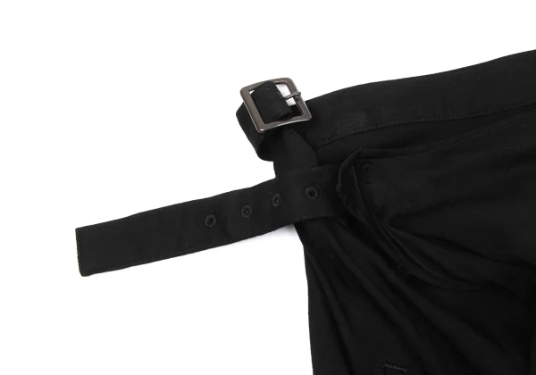Yohji Yamamoto NOIR Drape Rayon Wrap Skirt K-170036_007