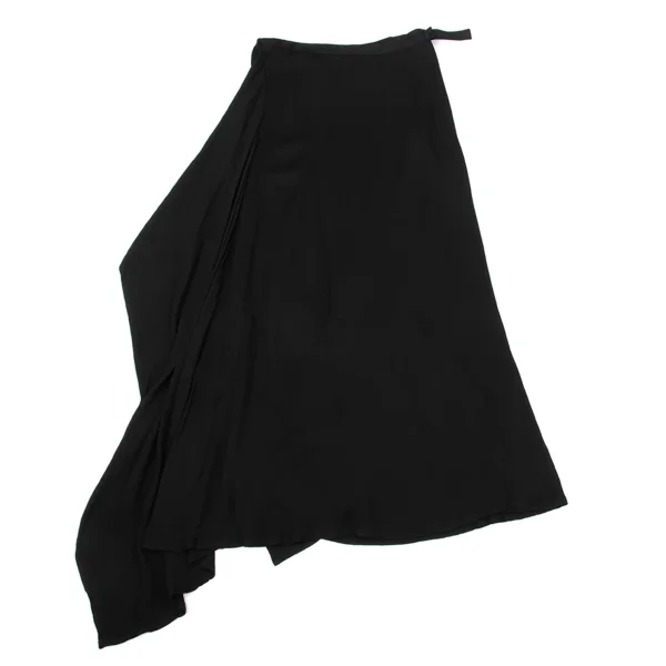 Yohji Yamamoto NOIR Drape Rayon Wrap Skirt K-170036_013