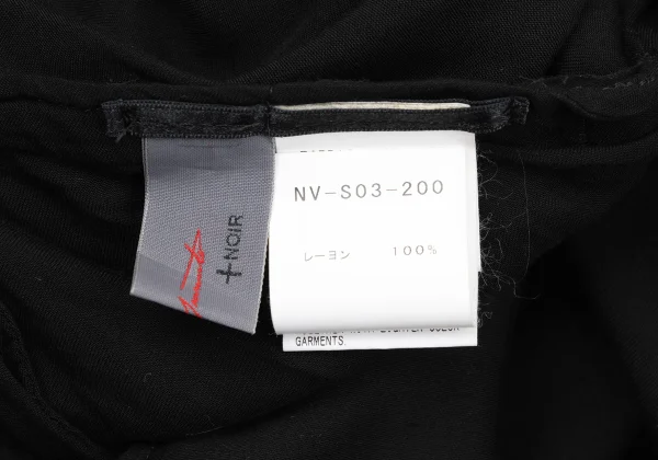 Yohji Yamamoto NOIR Drape Rayon Wrap Skirt K-170036_017