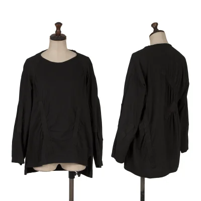 B Yohji Yamamoto Taped Design Long Sleeve Top