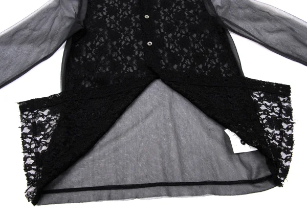 tricot COMME des GARCONS Flower Lace Sheer Blouse K-170040_011