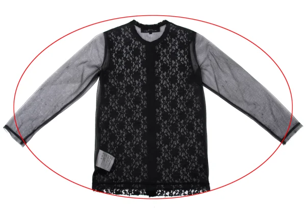 tricot COMME des GARCONS Flower Lace Sheer Blouse K-170040_012