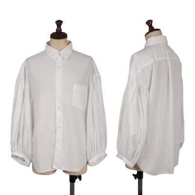 COMME des GARCONS COMME des GARCONS Poly Gather Sleeves Blouse