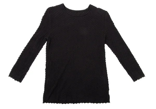 ISSEY MIYAKE HaaT Block Checker Woven Long Sleeve Top K-170042_002
