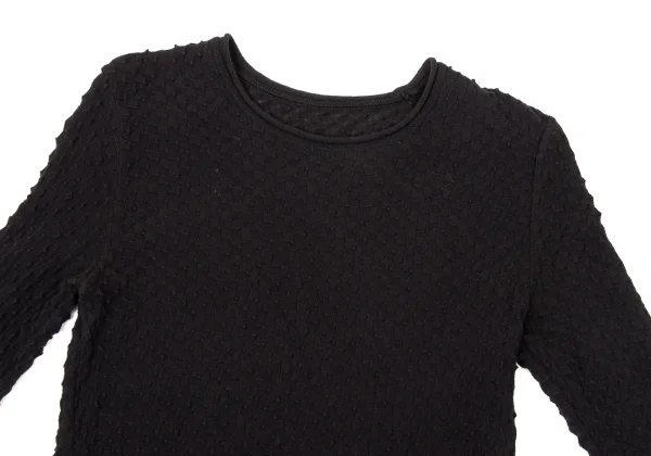 ISSEY MIYAKE HaaT Block Checker Woven Long Sleeve Top K-170042_003