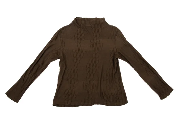 Plantation Dyed Jacquard Long Sleeve Top K-170045_002
