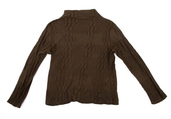 Plantation Dyed Jacquard Long Sleeve Top K-170045_010