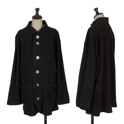 Plantation Wool Nylon Shell Button Cardigan