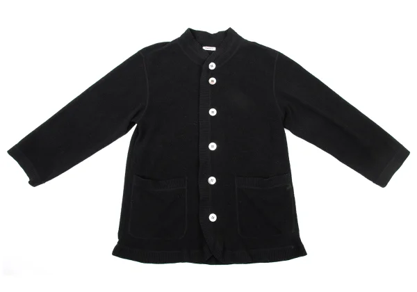 Plantation Wool Nylon Shell Button Cardigan K-170049_002