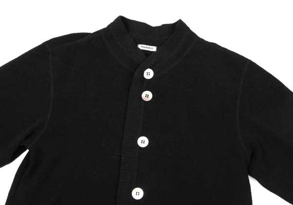 Plantation Wool Nylon Shell Button Cardigan K-170049_003
