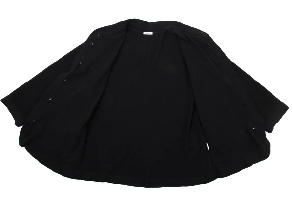 Plantation Wool Nylon Shell Button Cardigan K-170049_010