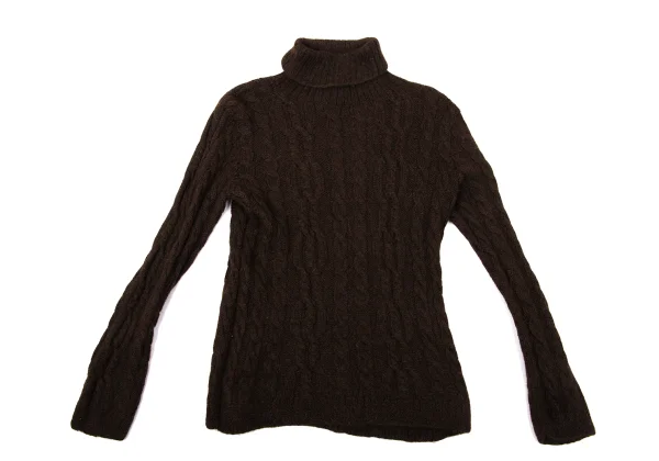 VAL by VALENTINO Wool Turtle Neck Cable Knit Sweater K-170052_002