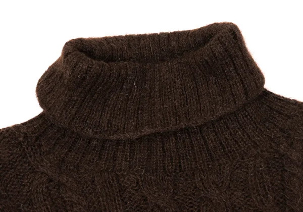 VAL by VALENTINO Wool Turtle Neck Cable Knit Sweater K-170052_004