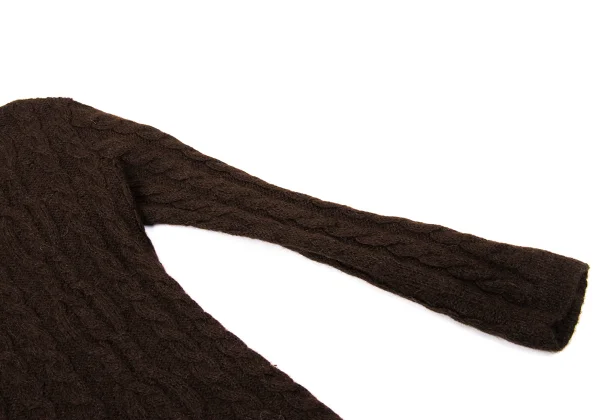 VAL by VALENTINO Wool Turtle Neck Cable Knit Sweater K-170052_006