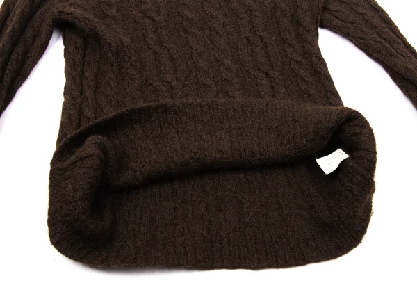 VAL by VALENTINO Wool Turtle Neck Cable Knit Sweater K-170052_009
