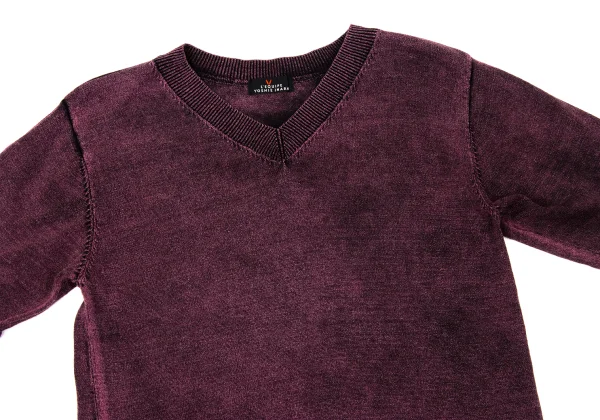 L'EQUIPE YOSHIE INABA V-neck Short Sleeve Knit Sweater K-170053_003
