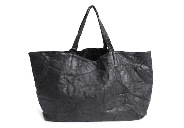 Yohji Yamamoto FEMME Reversible Wrinkled Leather Tote Bag K-170055_002