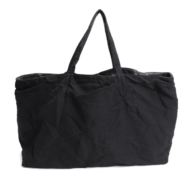 Yohji Yamamoto FEMME Reversible Wrinkled Leather Tote Bag K-170055_004