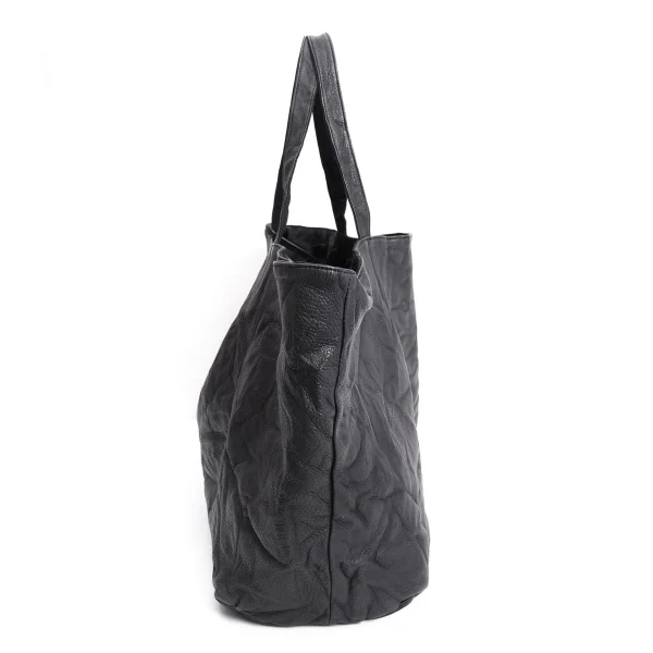 Yohji Yamamoto FEMME Reversible Wrinkled Leather Tote Bag K-170055_005