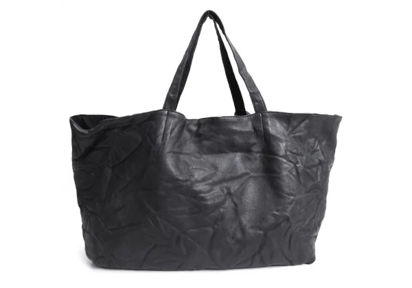 Yohji Yamamoto FEMME Reversible Wrinkled Leather Tote Bag K-170055_006
