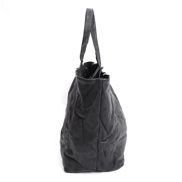 Yohji Yamamoto FEMME Reversible Wrinkled Leather Tote Bag K-170055_007