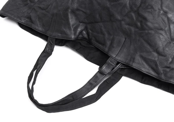 Yohji Yamamoto FEMME Reversible Wrinkled Leather Tote Bag K-170055_009