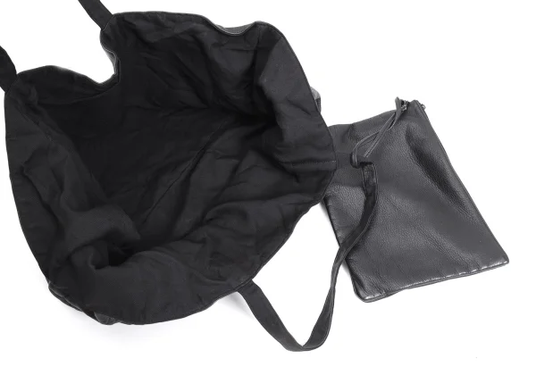 Yohji Yamamoto FEMME Reversible Wrinkled Leather Tote Bag K-170055_010