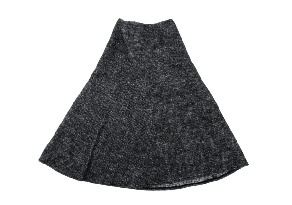 Y's Wool Nylon Herringbone Skirt K-170060_002