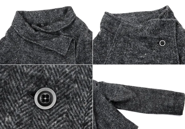 Y's Wool Nylon Herringbone Jacket & Skirt K-170061_004