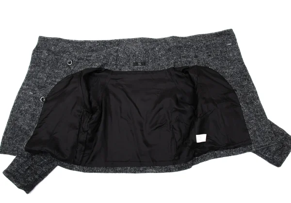 Y's Wool Nylon Herringbone Jacket & Skirt K-170061_008