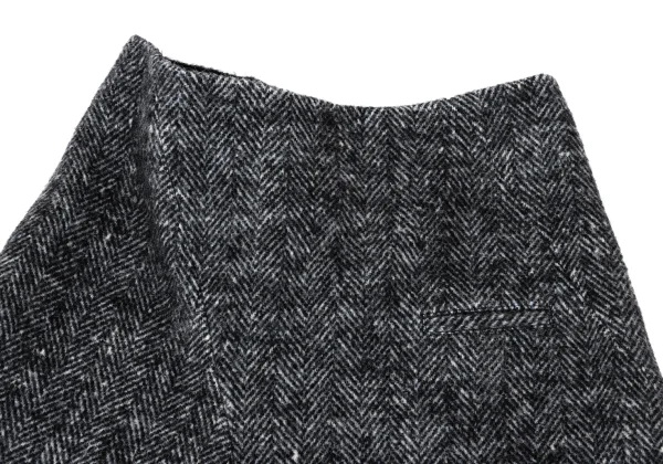 Y's Wool Nylon Herringbone Jacket & Skirt K-170061_012