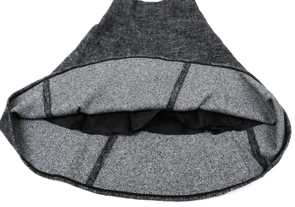 Y's Wool Nylon Herringbone Jacket & Skirt K-170061_015