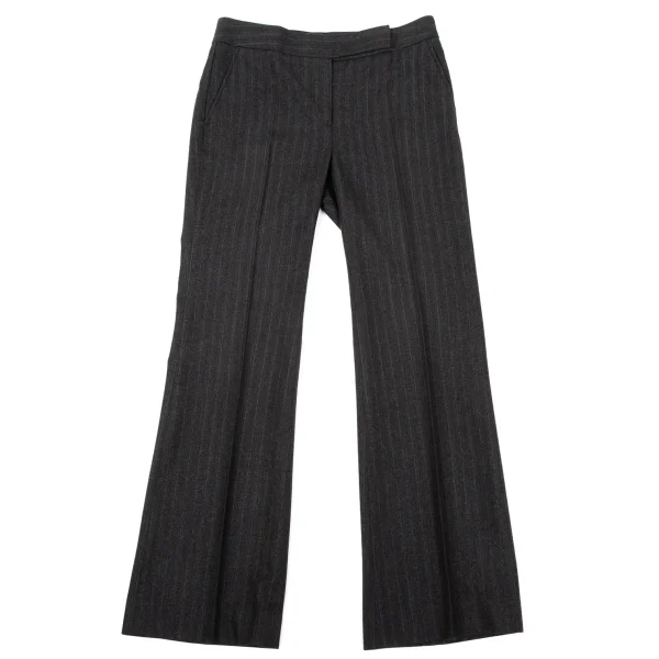 Theory luxe Wool Stripe Flare Pants Grey 42 K-170064_001