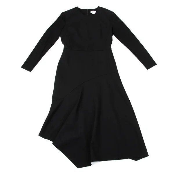 Max Mara Switching Sleeves Asymmetry Dress K-170066_002